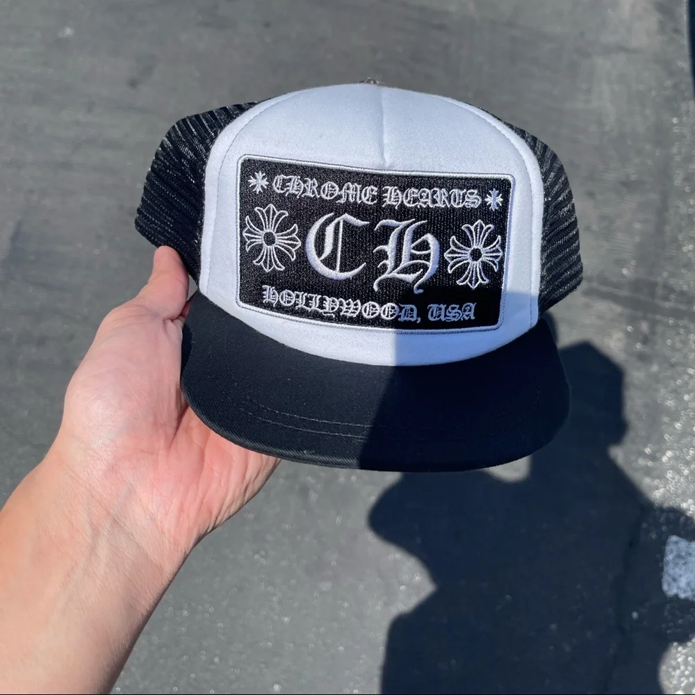 依頼受け付けましたCHROME HEARTS キャップ ブラック　kids Accessories | Rare Chrome Hearts Hat Kids Sizing | Poshmark